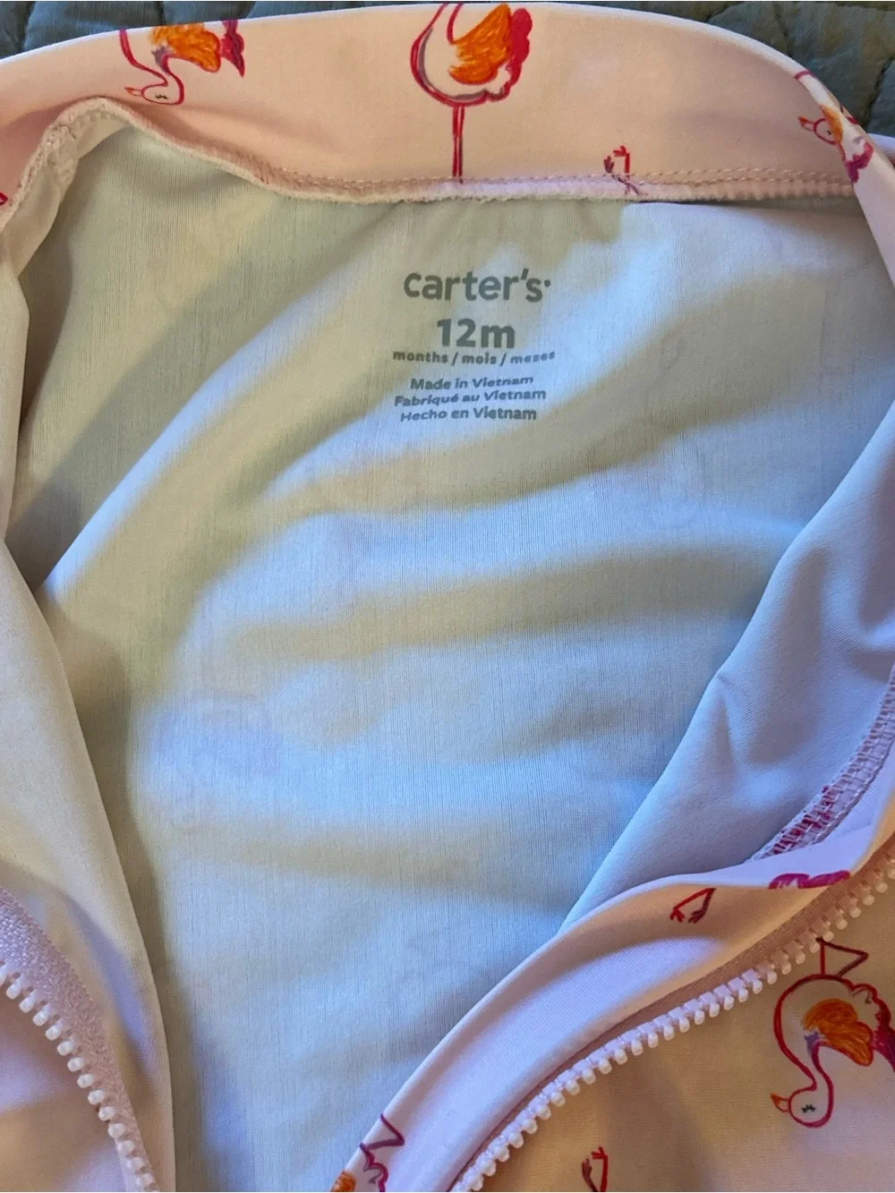 Set of 2 one piece swim suits 12 mos